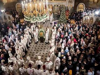 Трансляции Рождественских богослужений в Киево-Печерской лавре посмотрели более 6 млн украинцев